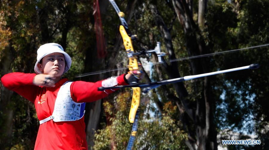 China Archery » Zhang Mengyao of China competes during Archery Women’s ...